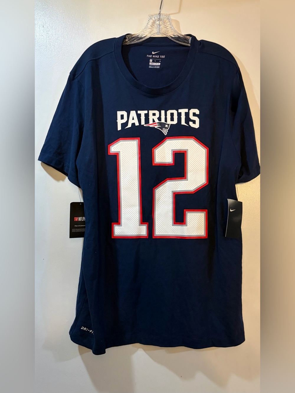 Nike New England Patriots Tom Brady #12 Dri-FIT T-Shirt Size XL NWT